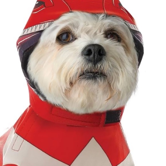 🎉Host Pick🎉California Costumes Power Rangers Red Ranger Costumes for Dogs XS - Picture 5 of 6